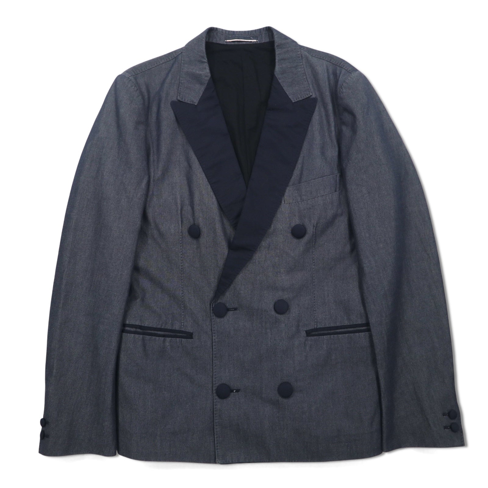 TOMORROWLAND Giacca doppiopetto con revers a punta Blazer S grigio EXTRA EGYPTIAN COTTON