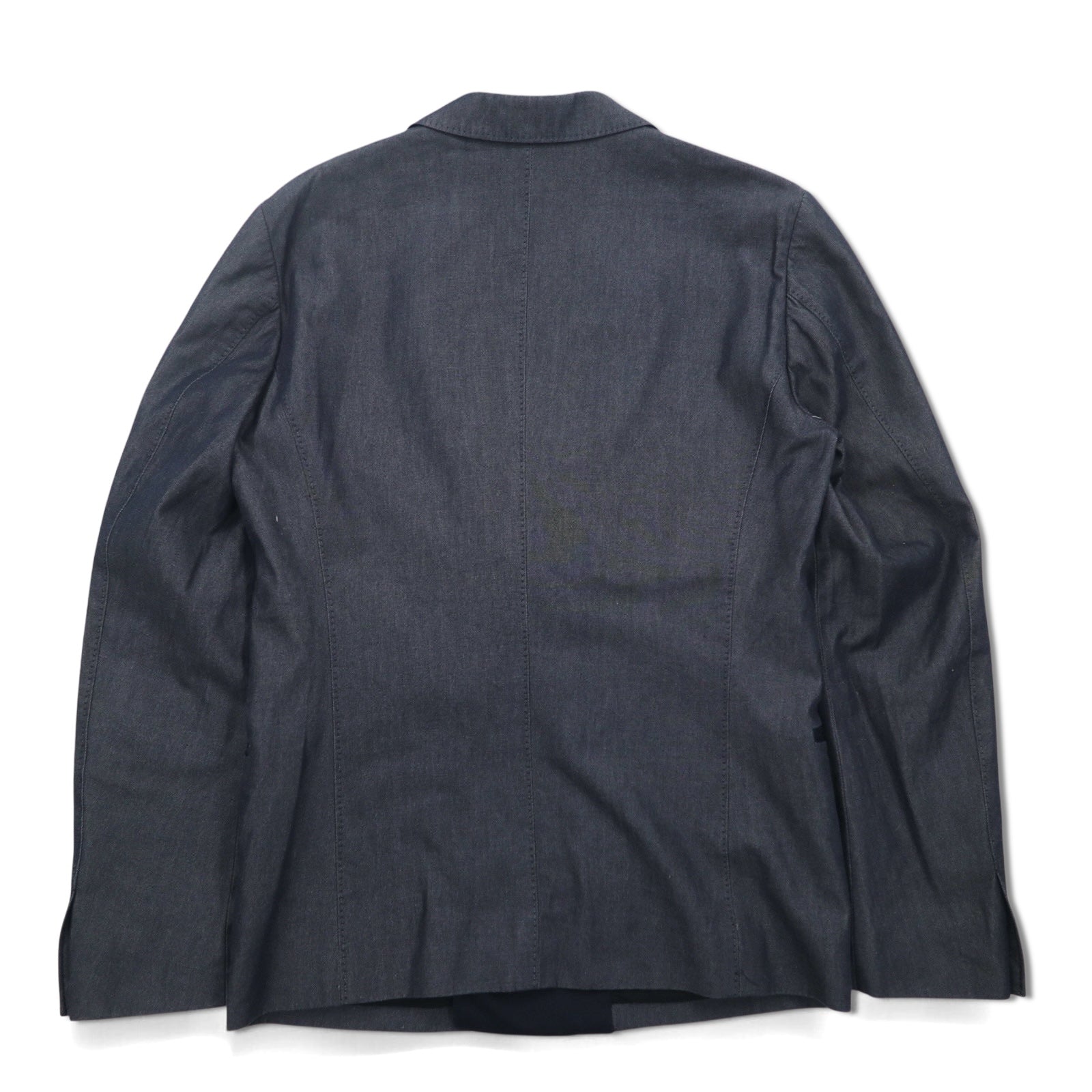 TOMORROWLAND ダブル テーラードジャケット ピークドラペル ブレザー S グレー EXTRA EGYPTIAN COTTON
