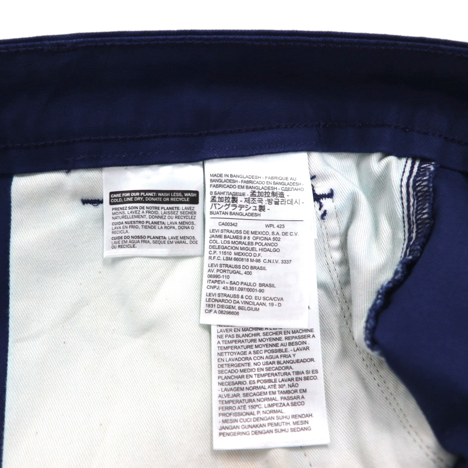 Levi's Pantaloncini Cargo Larghi Corti, taglia XL, Blu Scuro, Cotone