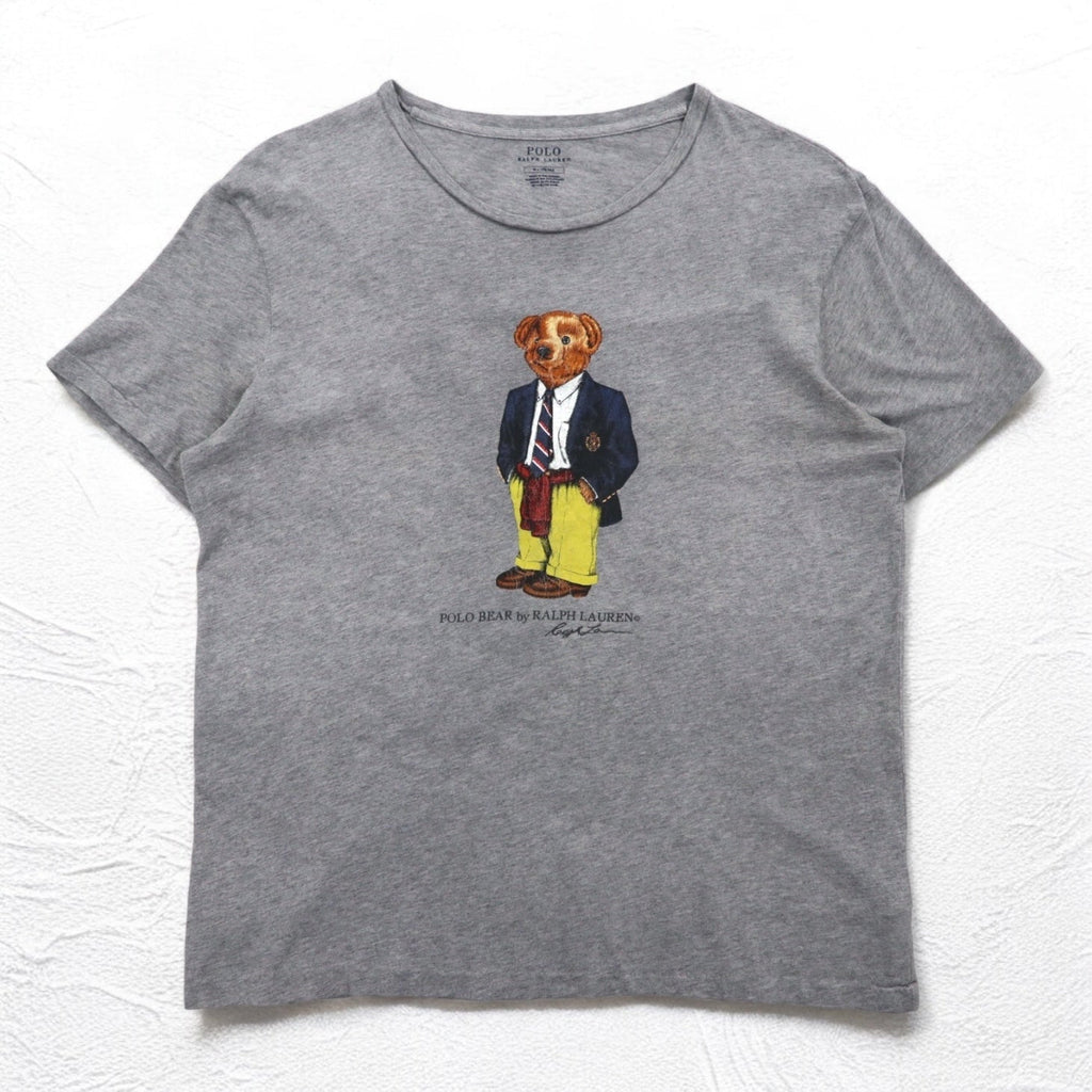 POLO RALPH LAUREN ポロベア Tシャツ M グレー コットン