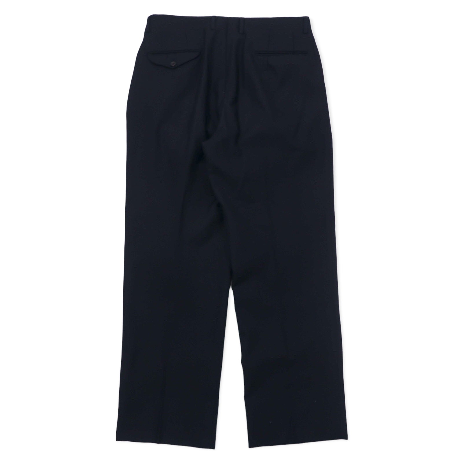 BURBERRY Pantaloni a gamba dritta a 2 pieghe 88 Blu scuro Lana Gabardine Prodotto in Giappone