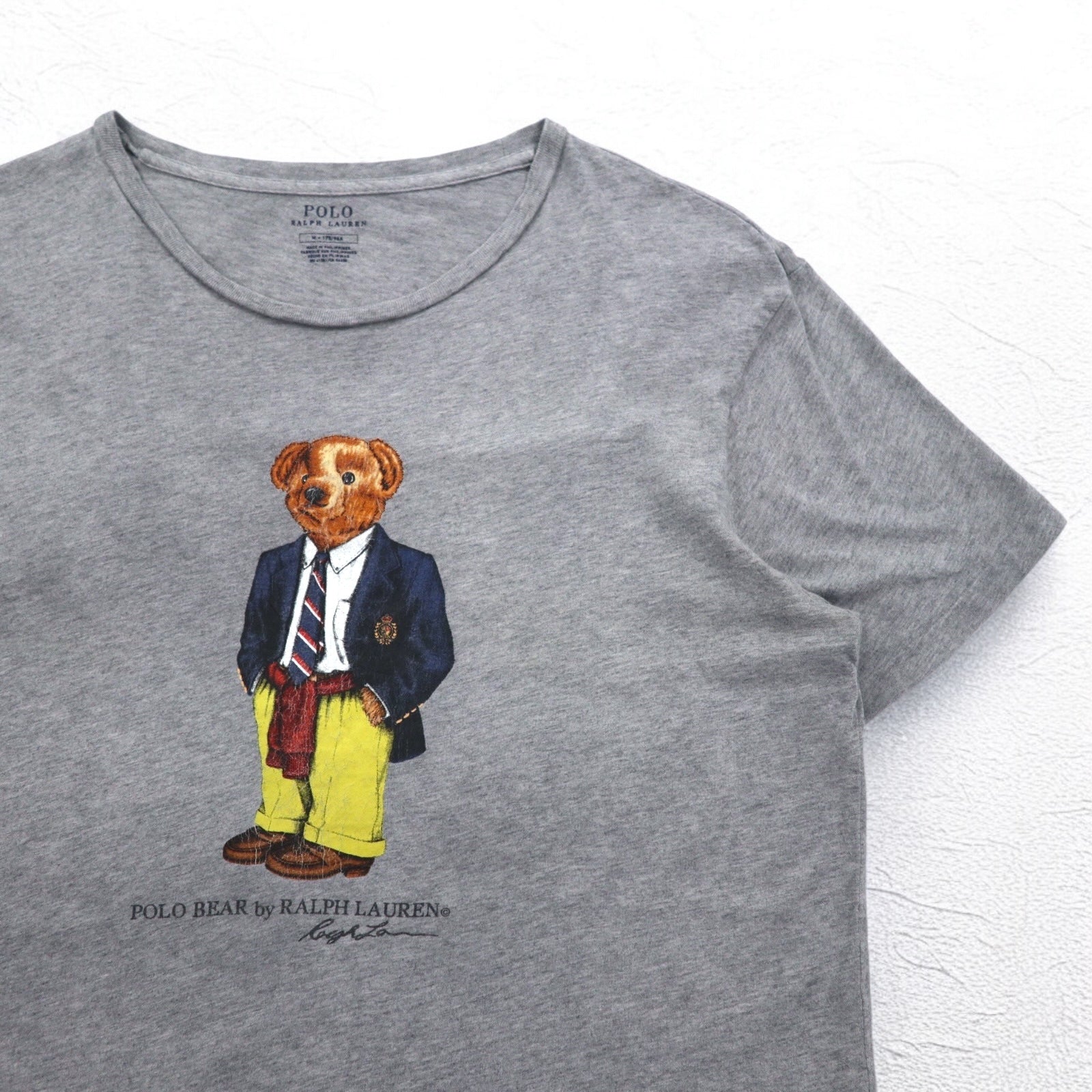POLO RALPH LAUREN ポロベア Tシャツ M グレー コットン