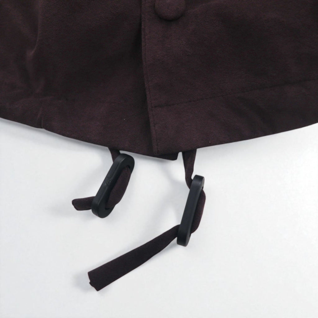 Giacca coach oversize in ecopelle scamosciata stein, taglia M, colore marrone, modello ST-019, made in Japan