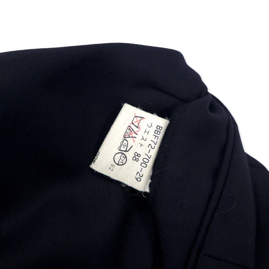 BURBERRY Pantaloni a gamba dritta a 2 pieghe 88 Blu scuro Lana Gabardine Prodotto in Giappone