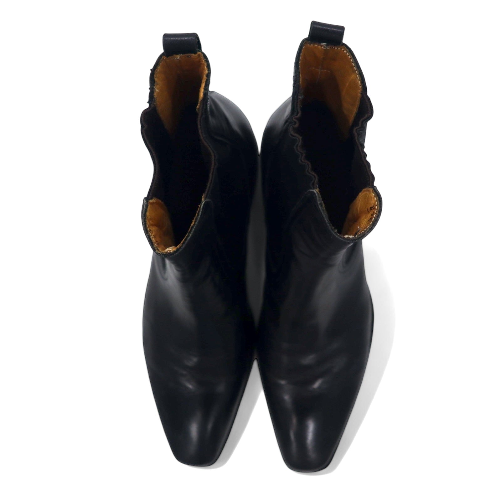 Titlo Classic (Isetan) Stivaletti Chelsea con elastico laterale, 25.5 cm, pelle nera, lavorazione Blake