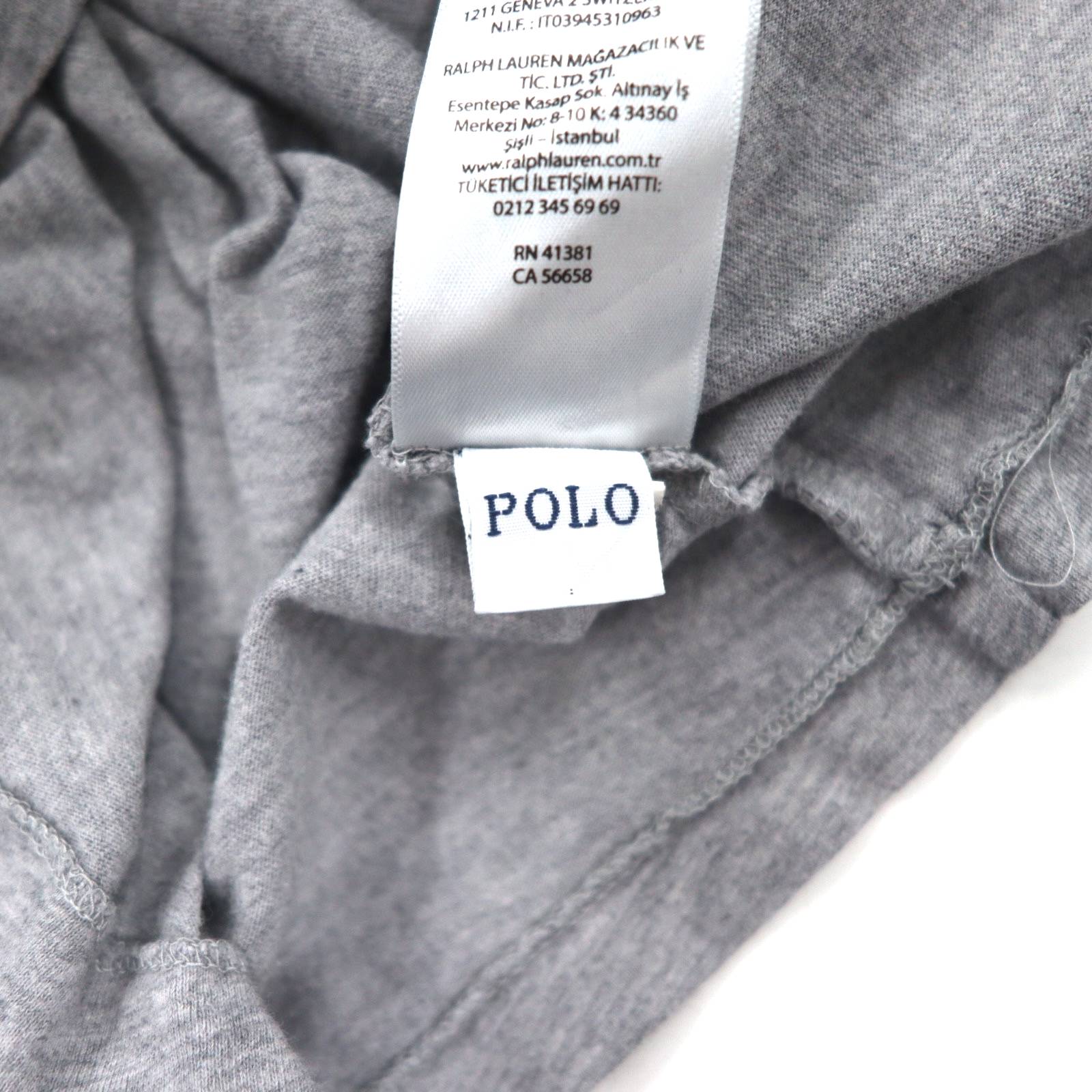 POLO RALPH LAUREN ポロベア Tシャツ M グレー コットン