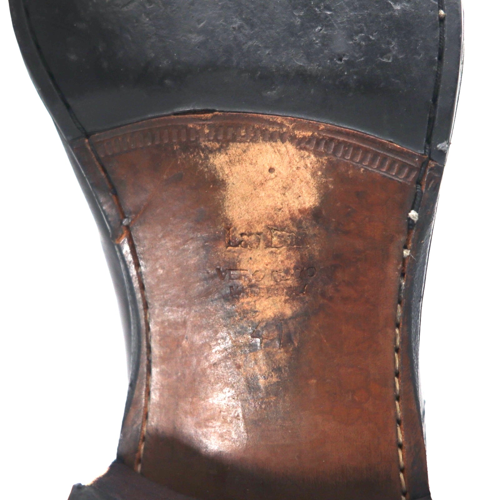 Titlo Classic (Isetan) Stivaletti Chelsea con elastico laterale, 25.5 cm, pelle nera, lavorazione Blake