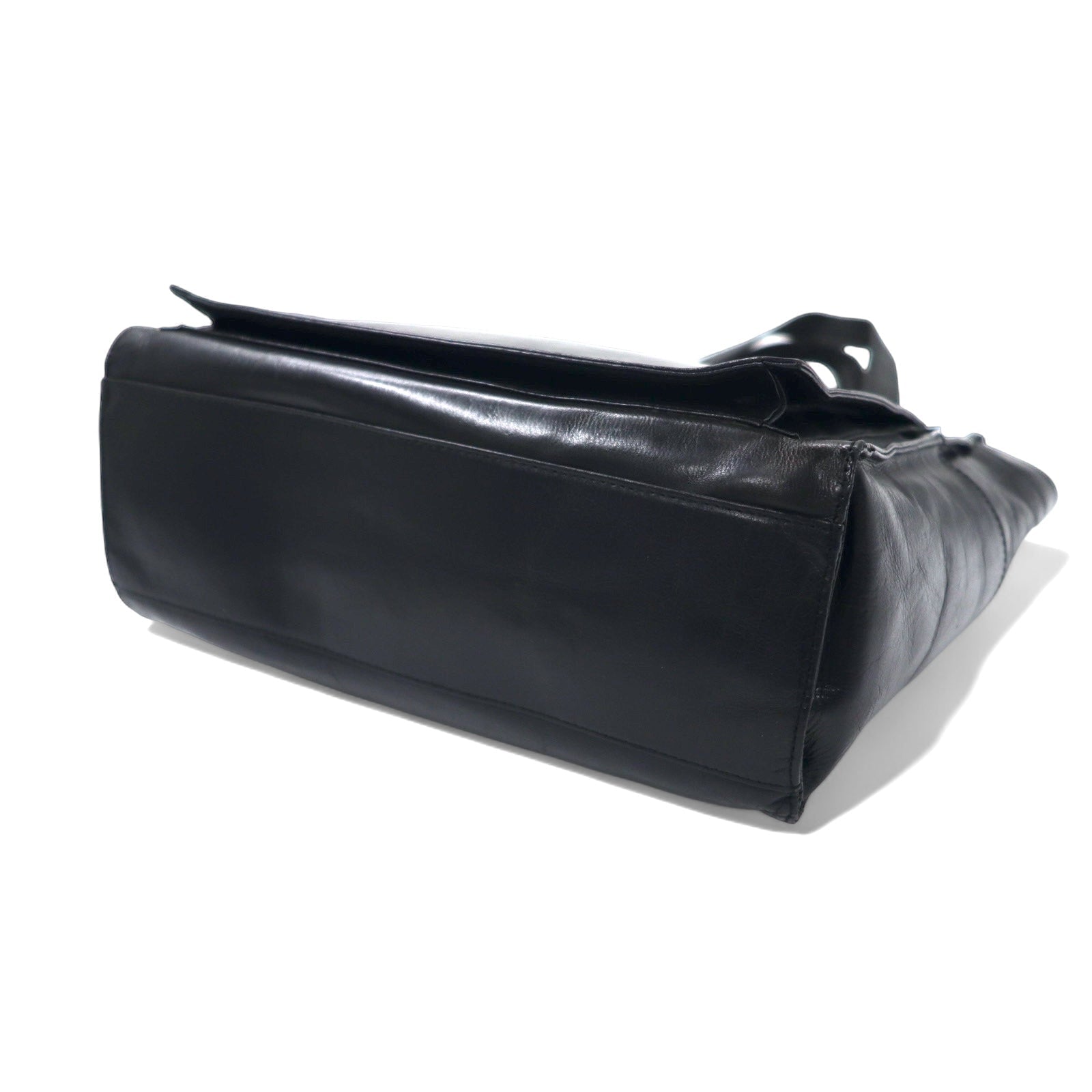 PORTER Frank Borsa Tote in Pelle Nera Cavallino FRANK Prodotto in Giappone