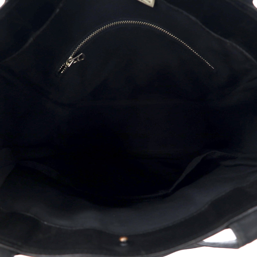PORTER Frank Borsa Tote in Pelle Nera Cavallino FRANK Prodotto in Giappone