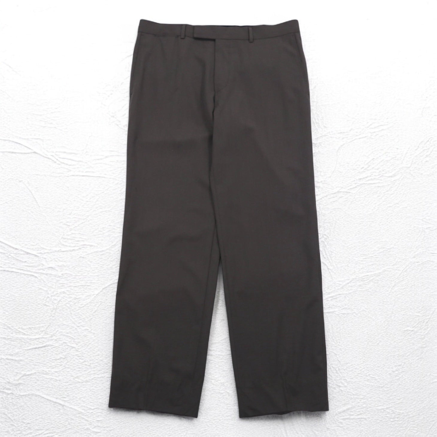 HUGO BOSS Made in Italy SUPER 120's Pantaloni a gamba larga Suit XL Grigio BIO TECH Biotec GUABELLO