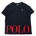 Polo Ralph Lauren T-shirt con stampa logo XXL nero cotone classic fit con piccolo pony ricamato taglia grande