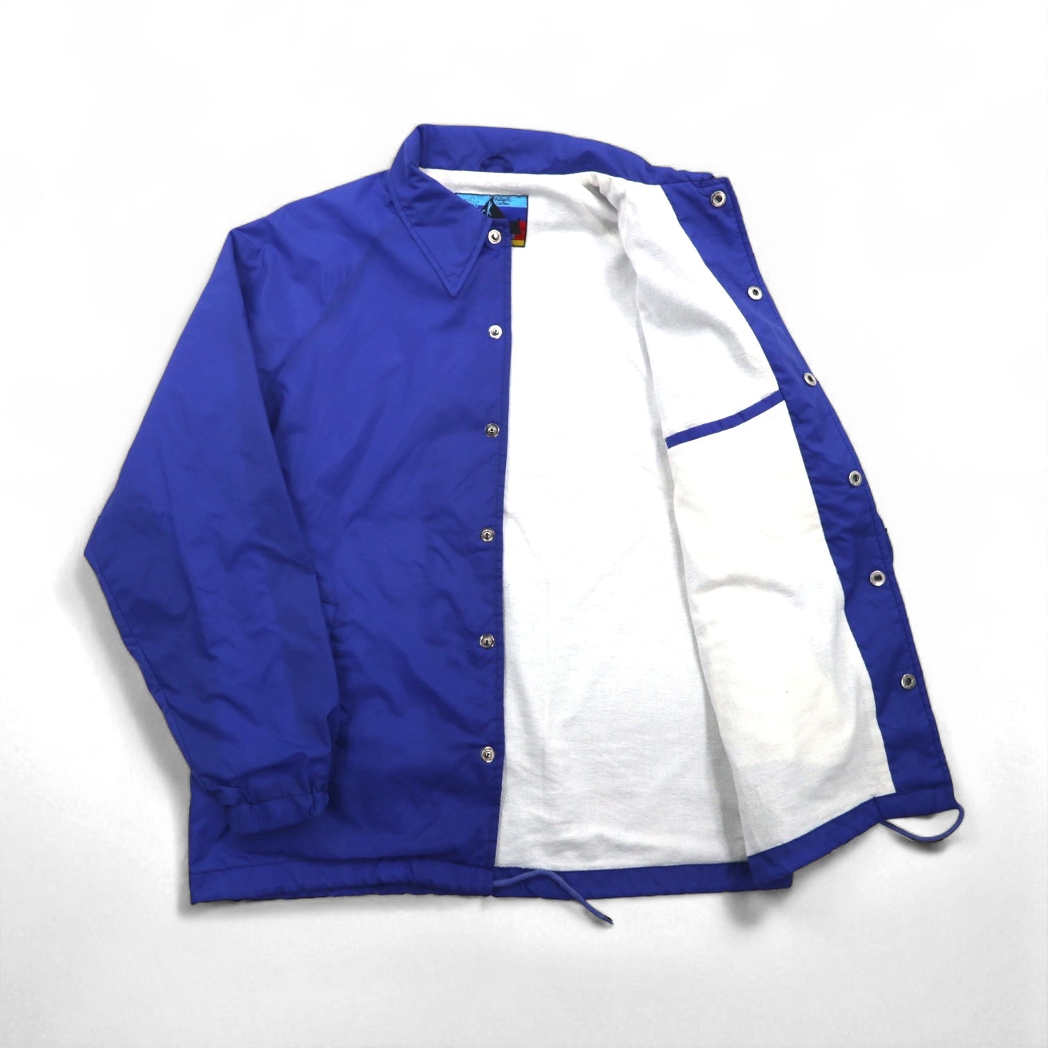 90s Vintage Sport Jacket 90年代 コーチジャケット S ブルー ナイロン Black Canyon