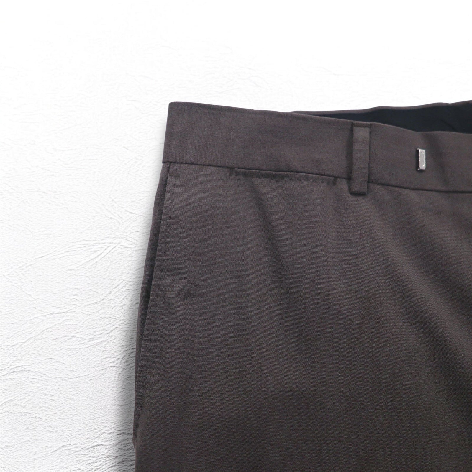 HUGO BOSS Made in Italy SUPER 120's Pantaloni a gamba larga Suit XL Grigio BIO TECH Biotec GUABELLO