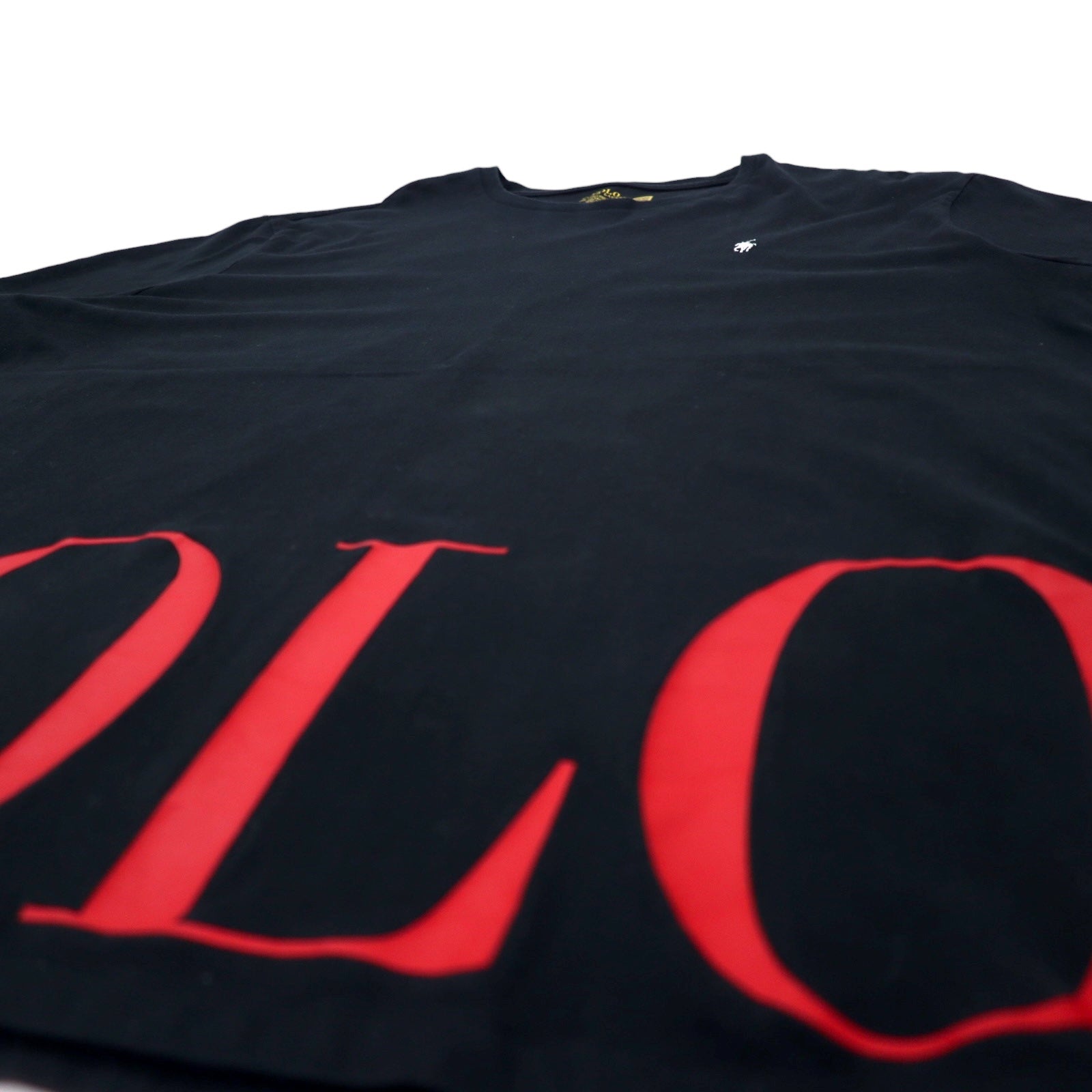 Polo Ralph Lauren T-shirt con stampa logo XXL nero cotone classic fit con piccolo pony ricamato taglia grande