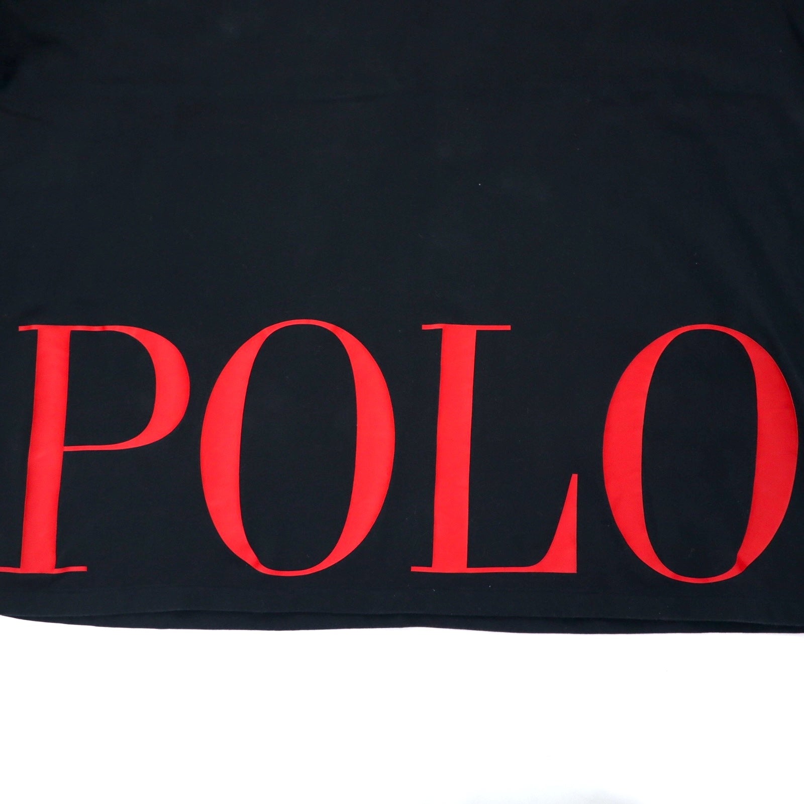 Polo Ralph Lauren T-shirt con stampa logo XXL nero cotone classic fit con piccolo pony ricamato taglia grande