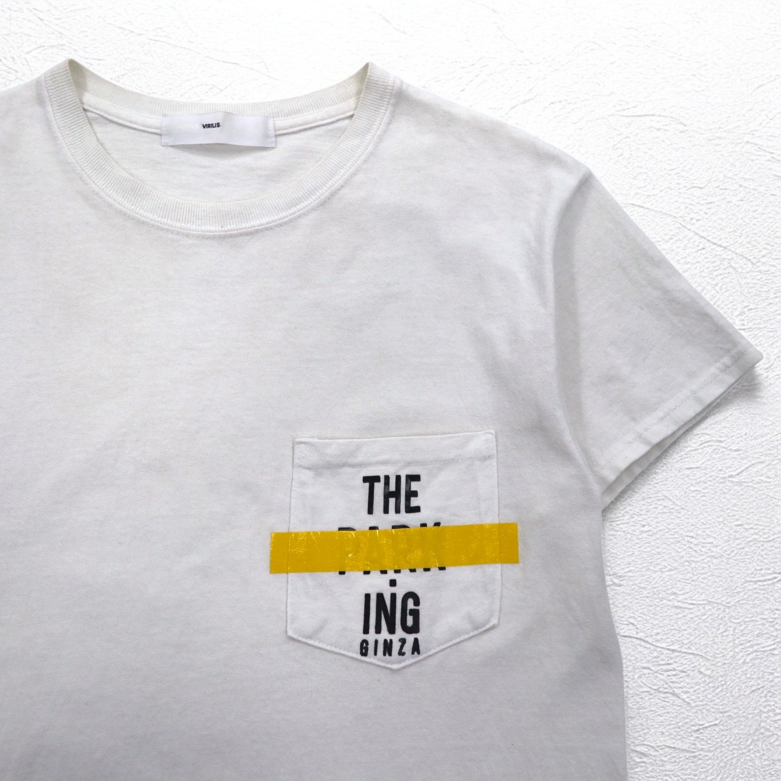 T-shirt con taschino TOGA VIRILIS Poket Tee S bianca in edizione limitata THE PARKING GINZA