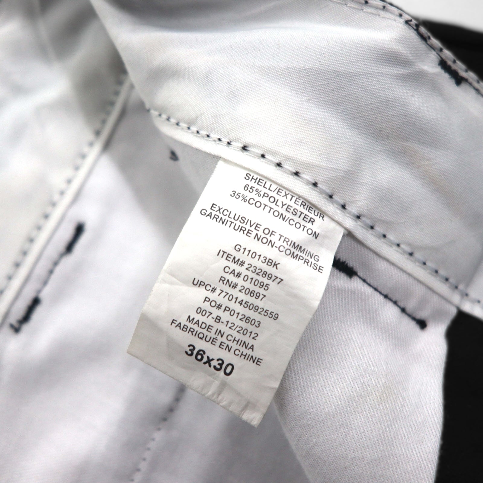 Dickies チノパンツ ワークパンツ L ブラック ポリエステル G11013BK