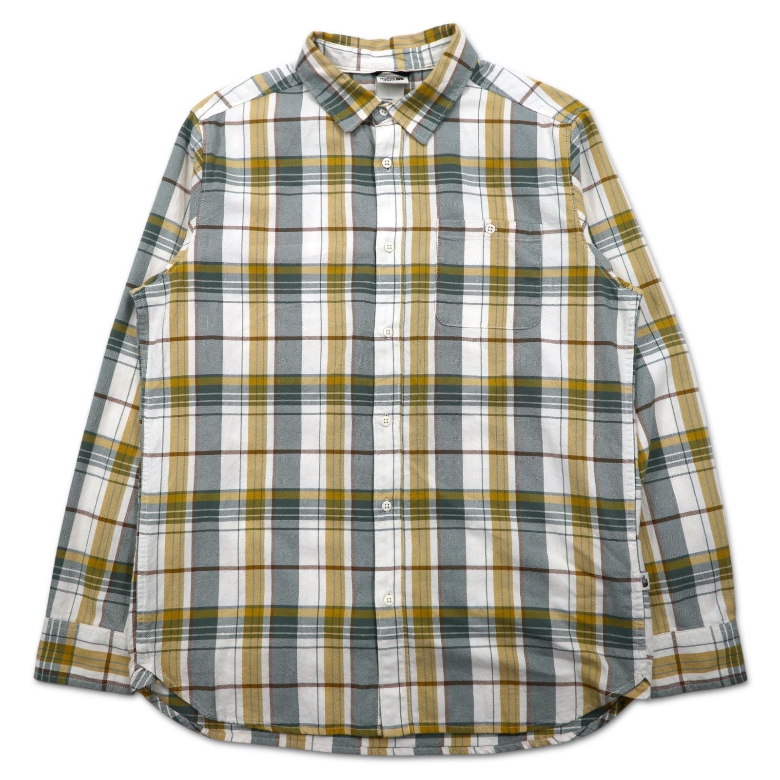 THE NORTH FACE Camicia a quadri L Verde Bianco Cotone Standard USA Hayden Pass 2.0 Shirt NF0A55U8