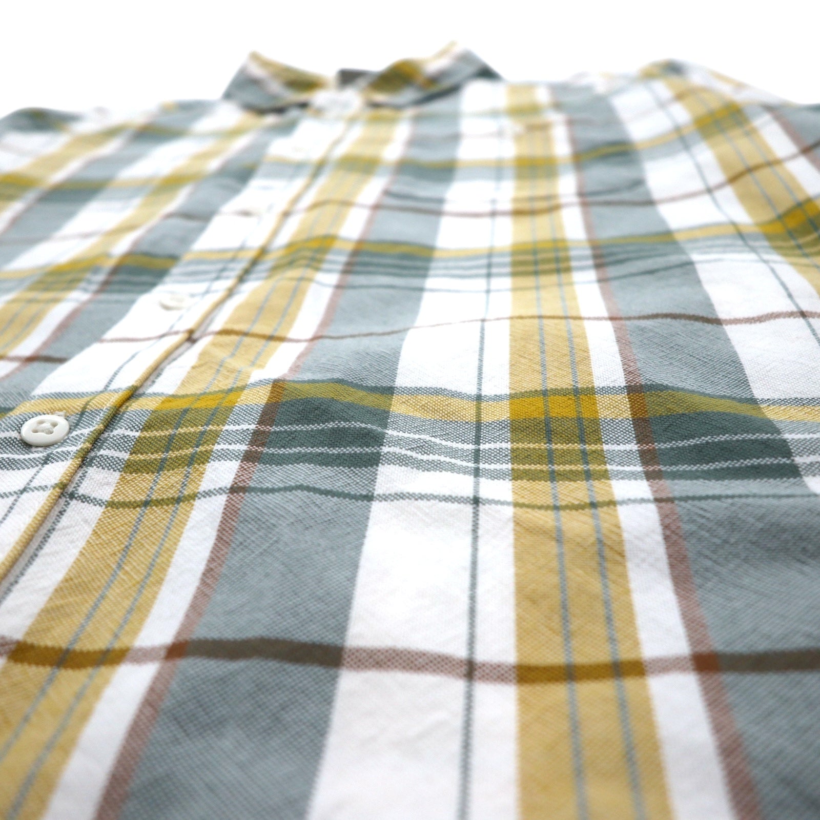 THE NORTH FACE チェック シャツ L グリーン ホワイト コットン US規格 Hayden Pass 2.0 Shirt NF0A55U8