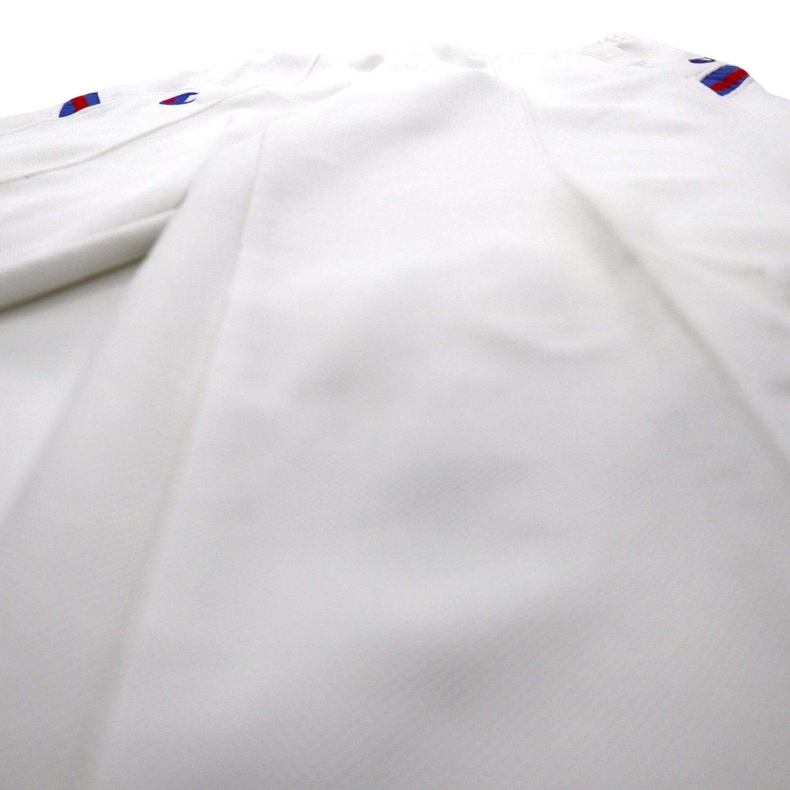 Champion anni '90, pantaloni sportivi, tuta, XL, bianchi, poliestere, cerniera alle caviglie, spacchi, made in Japan