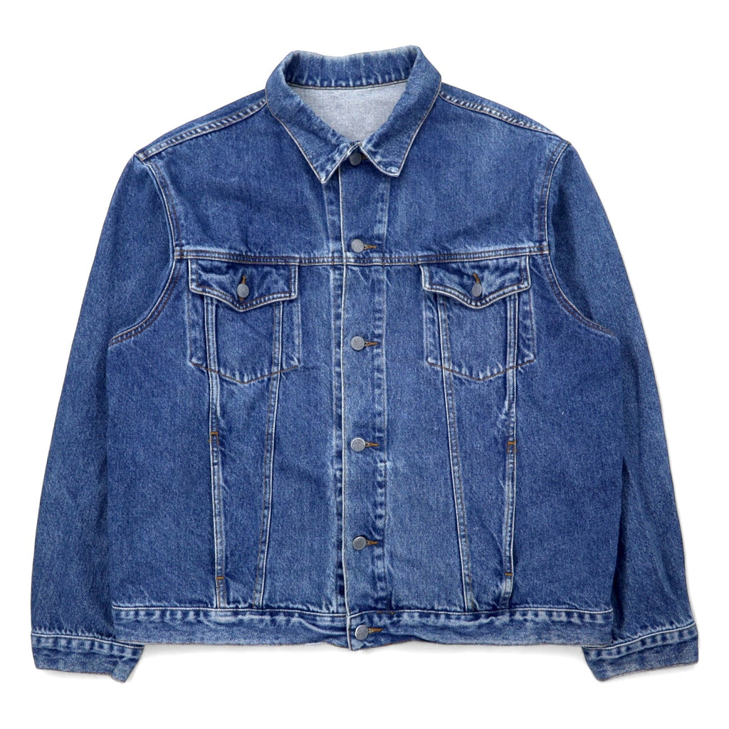 Anni '90 OCTET giacca di jeans blu in cotone taglia XL