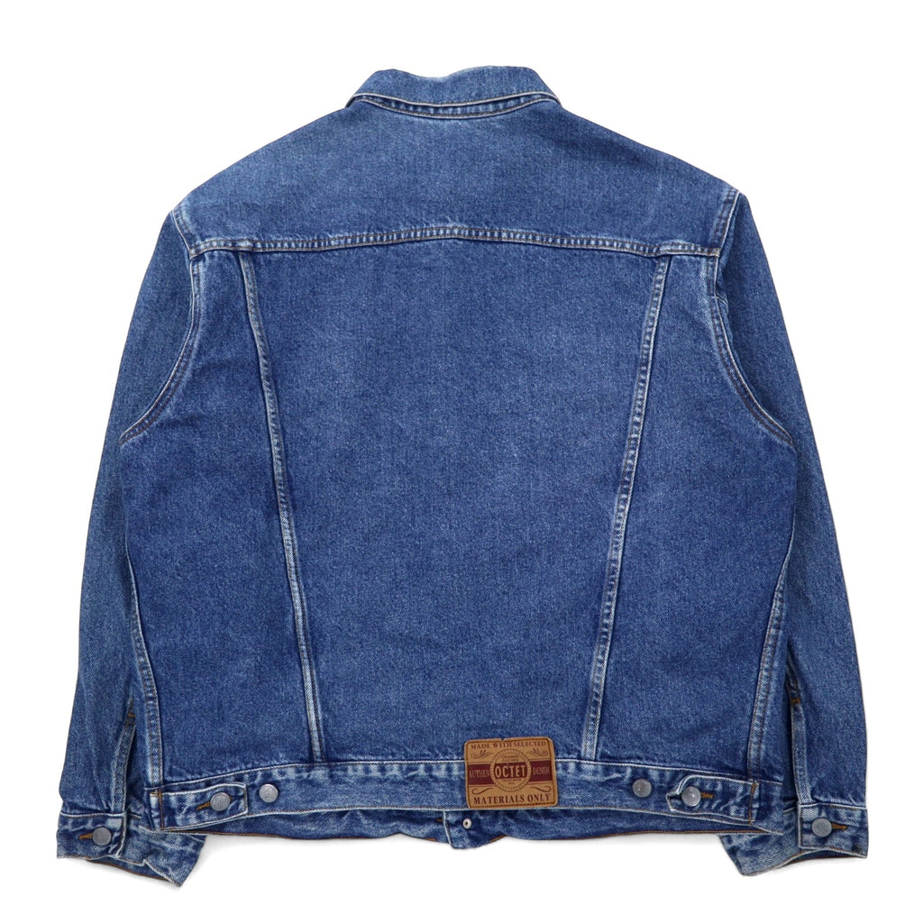 Anni '90 OCTET giacca di jeans blu in cotone taglia XL