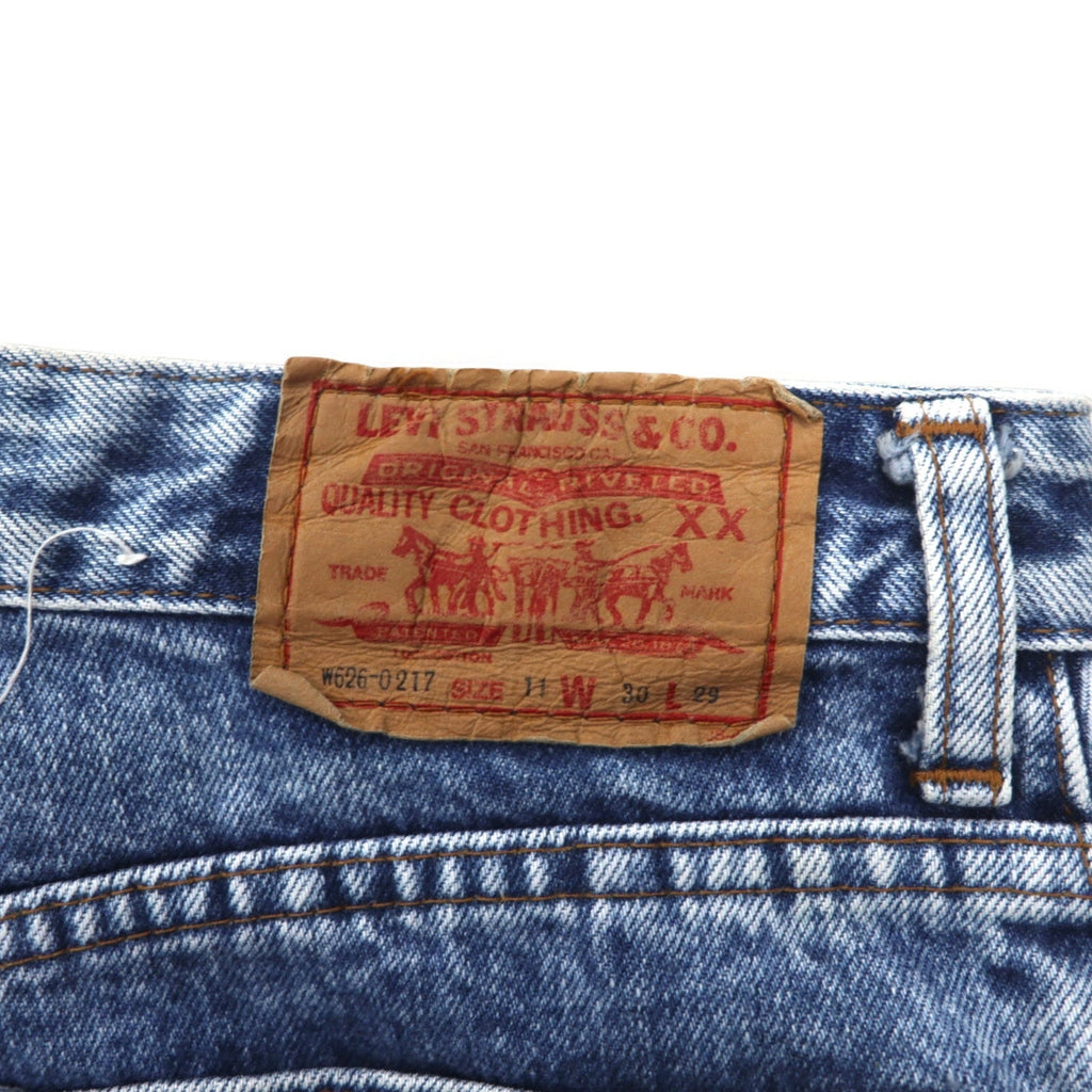 Levi's Anni '80 Jeans a vita alta affusolati M Blu Stonewash W626-0217 Made in Japan