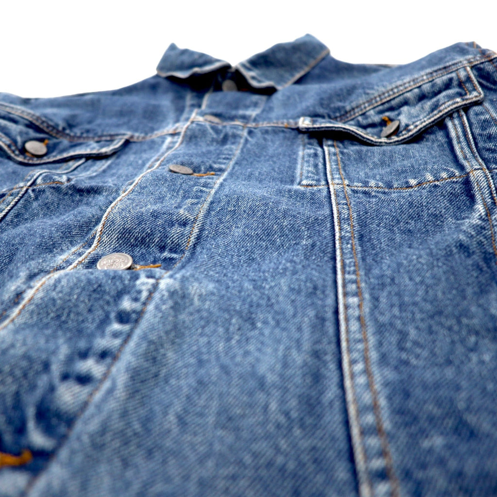 Anni '90 OCTET giacca di jeans blu in cotone taglia XL