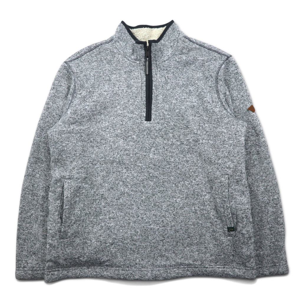 ORVIS Giacca in pile mezza zip foderata in pile XL grigia in poliestere