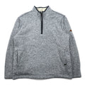 ORVIS Giacca in pile mezza zip foderata in pile XL grigia in poliestere