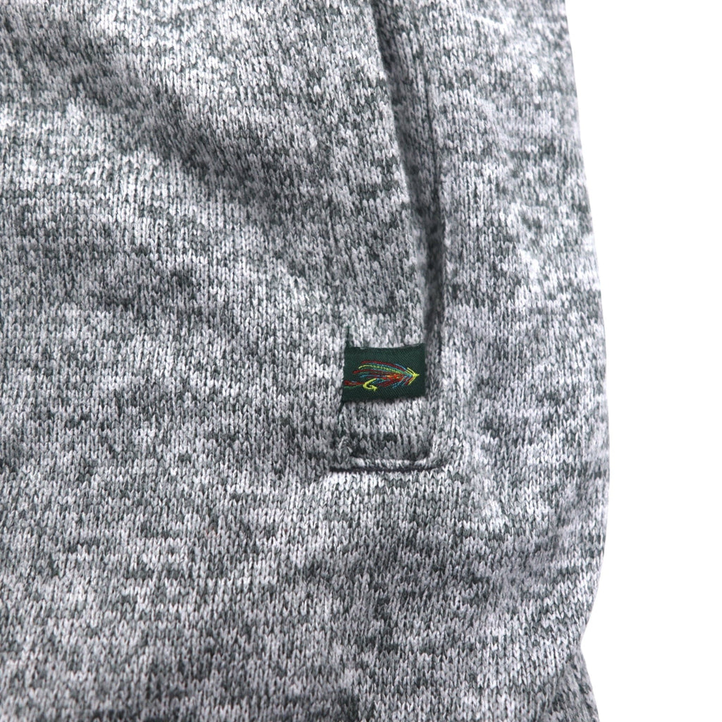ORVIS Giacca in pile mezza zip foderata in pile XL grigia in poliestere