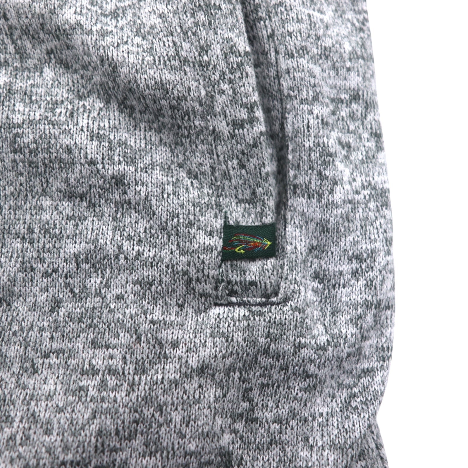 ORVIS Giacca in pile mezza zip foderata in pile XL grigia in poliestere