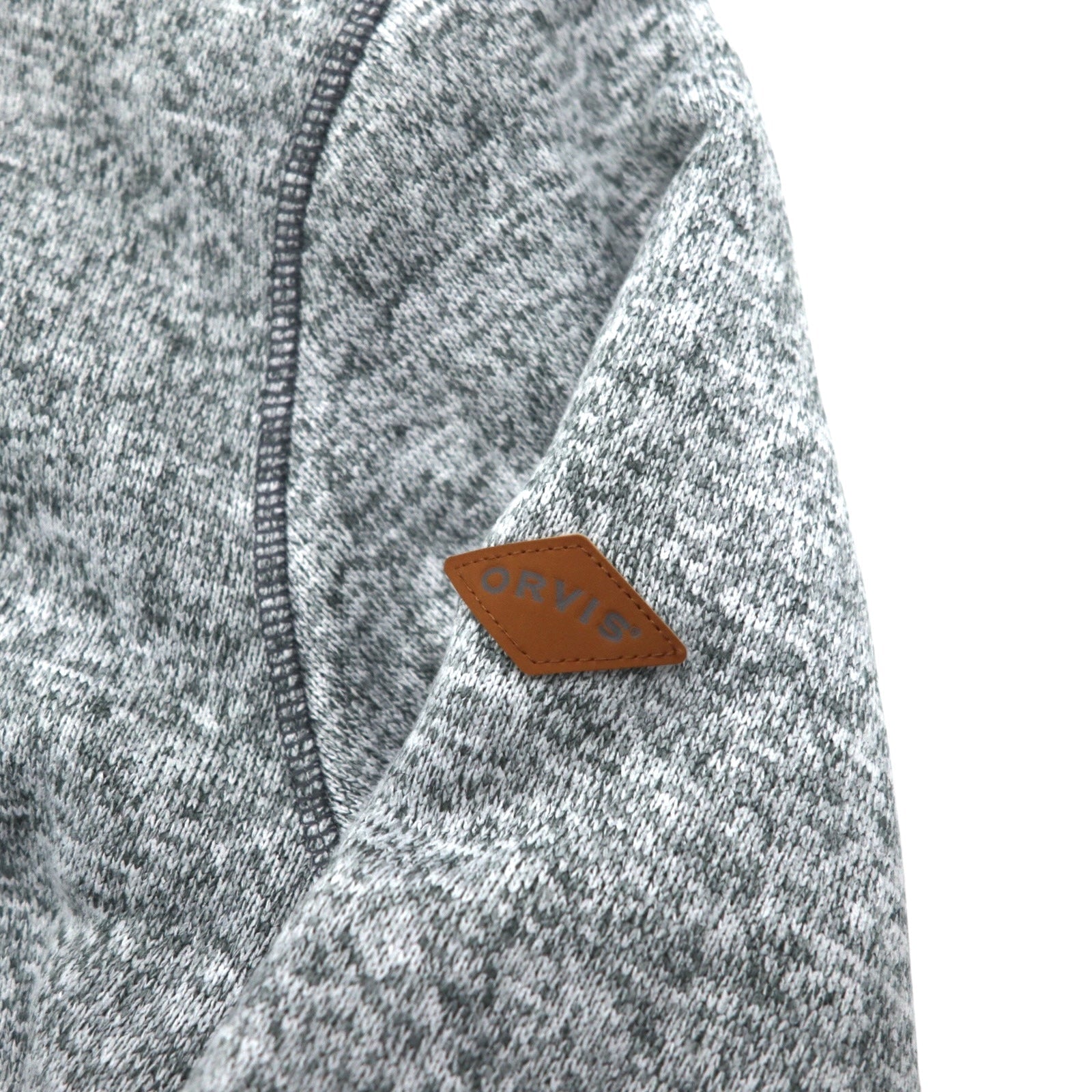 ORVIS Giacca in pile mezza zip foderata in pile XL grigia in poliestere