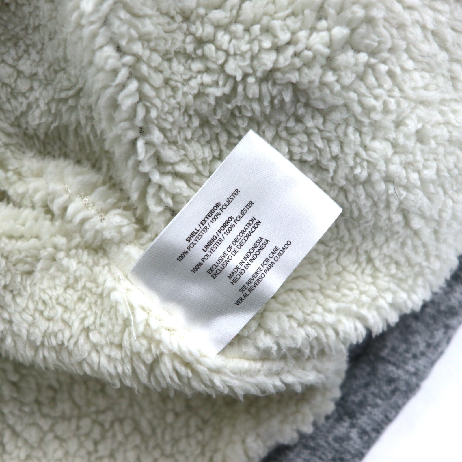 ORVIS Giacca in pile mezza zip foderata in pile XL grigia in poliestere
