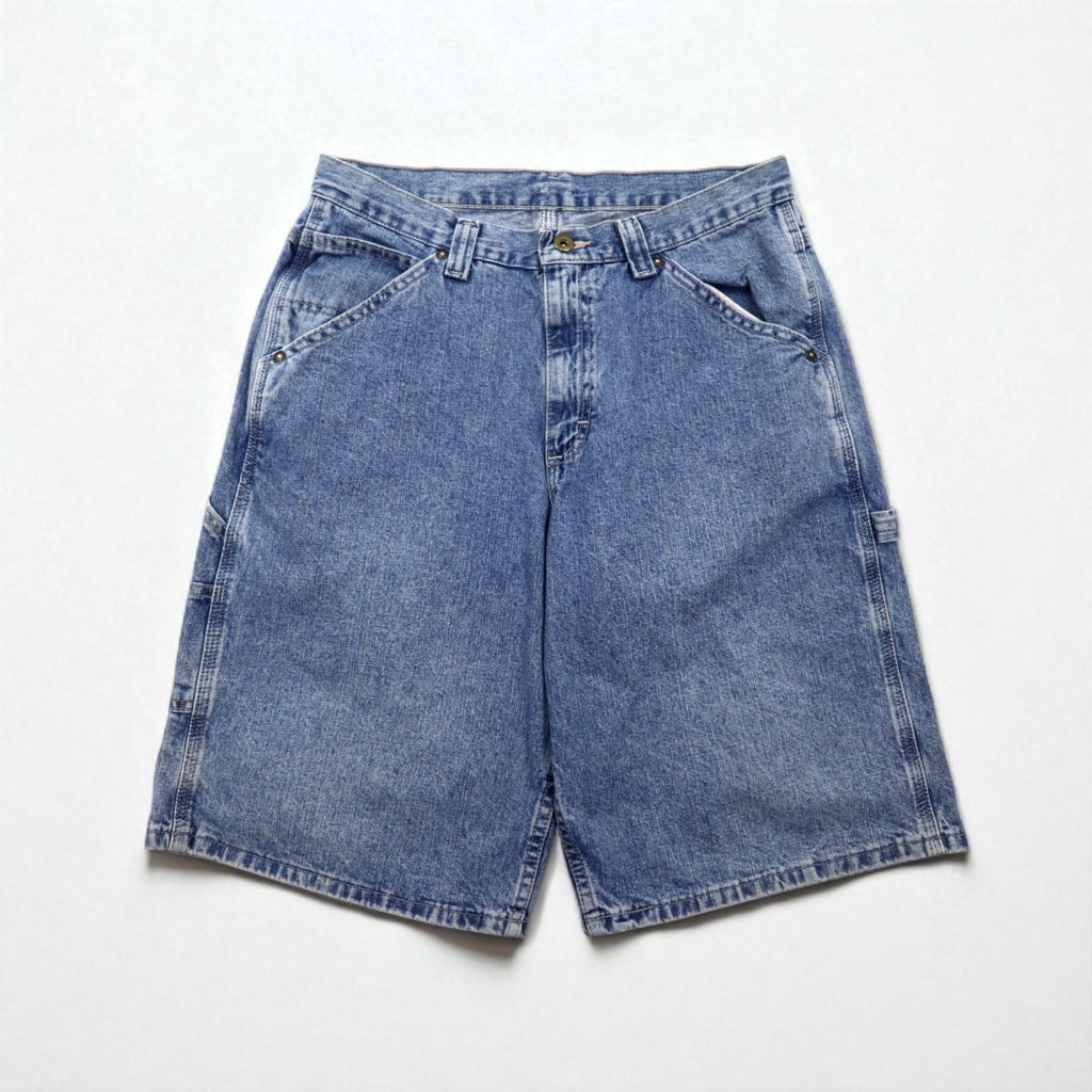 Lee DUNGAREES Buddy Lee Pantaloncini Jeans Painter Bermuda Taglia M Indaco Blu
