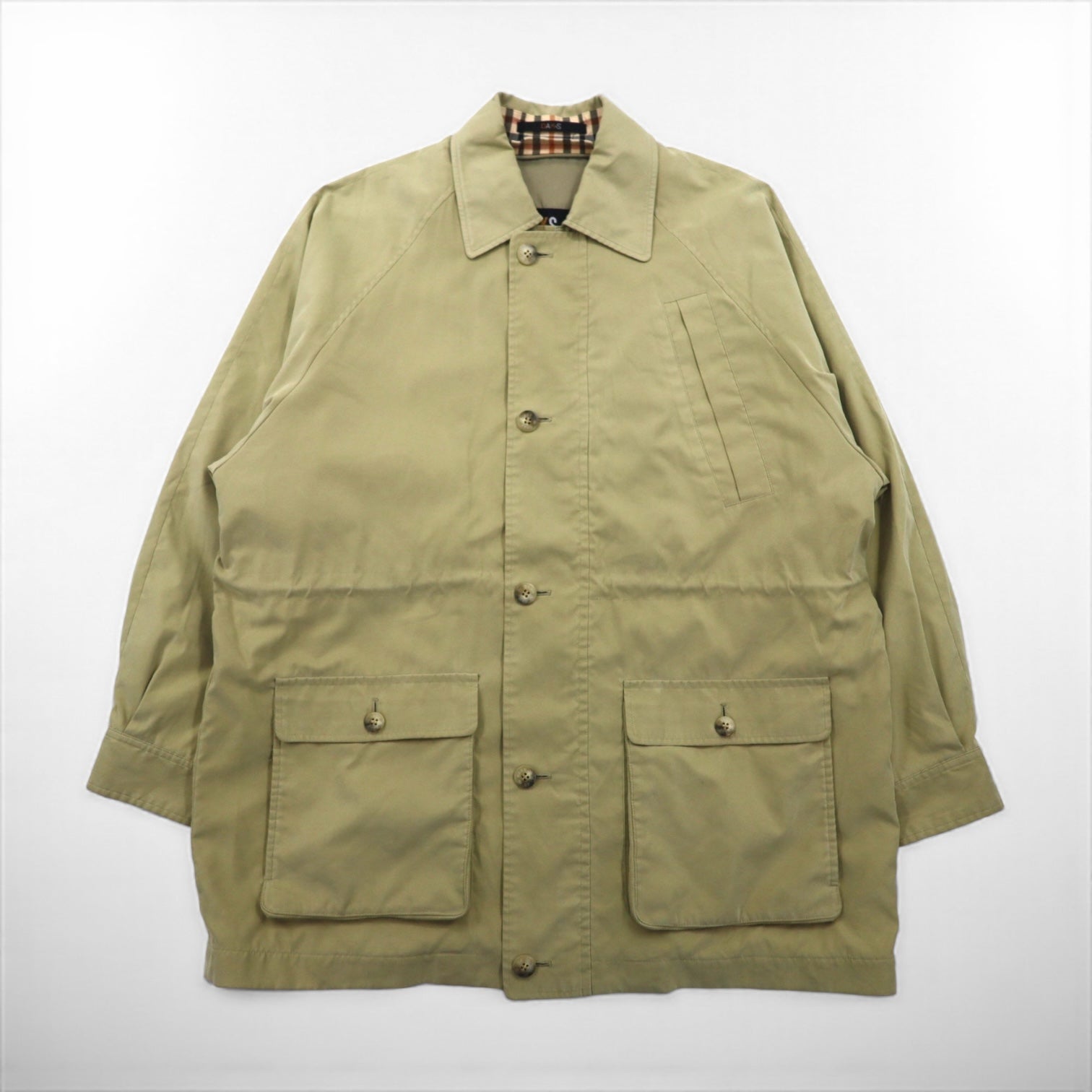 DAKS 80年代 フィールドジャケット ピーチスキン ステンカラーコート M ドローコード 日本製