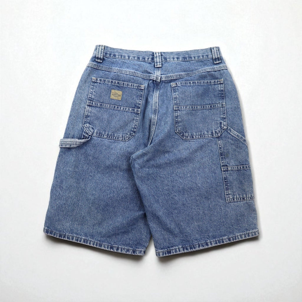 Lee DUNGAREES Buddy Lee Pantaloncini Jeans Painter Bermuda Taglia M Indaco Blu