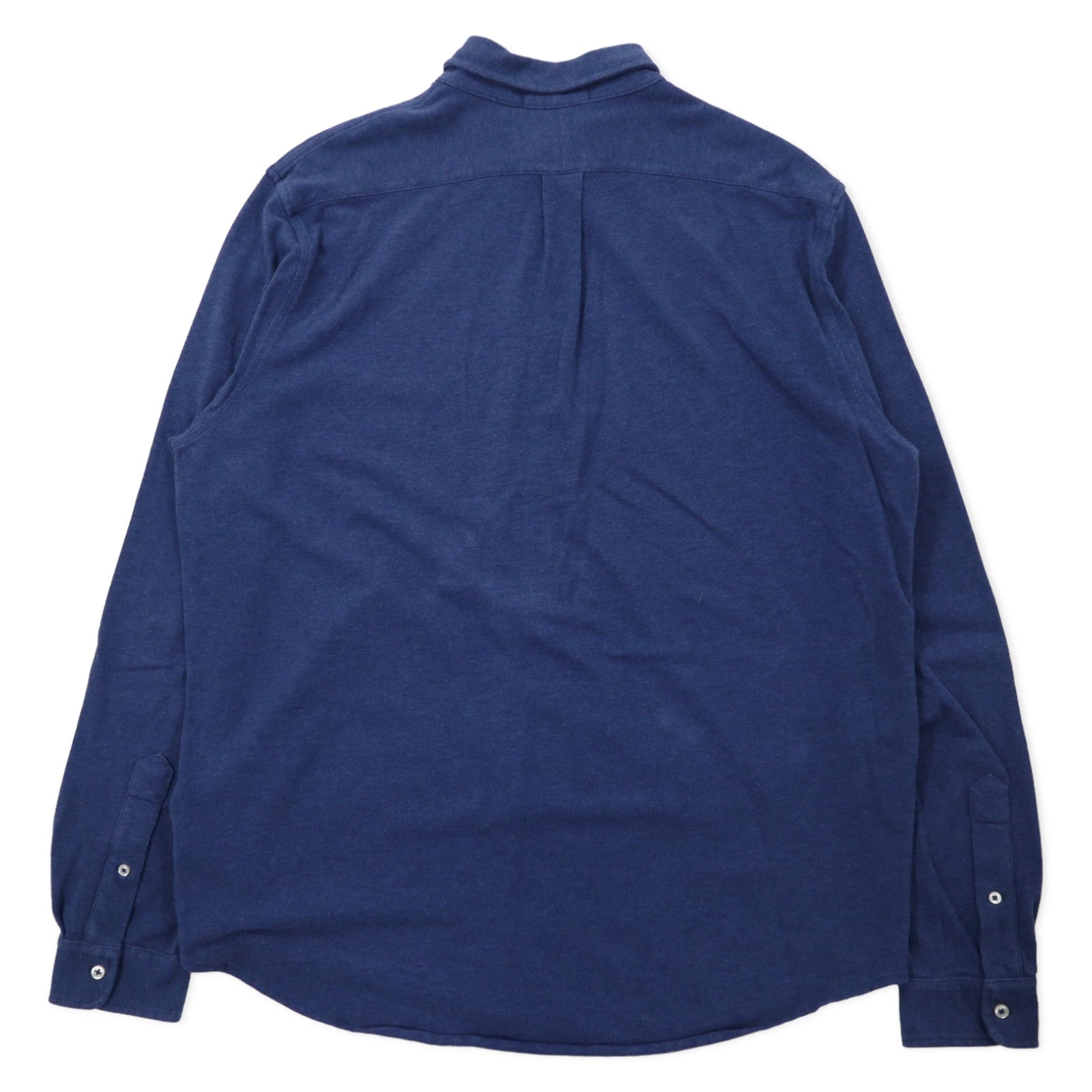 RALPH LAUREN Camicia Button-Down in Mesh Featherweight XL Blu Navy Cotone Piqué Ricamo Pony Piccolo FEATHERWEIGHT MESH