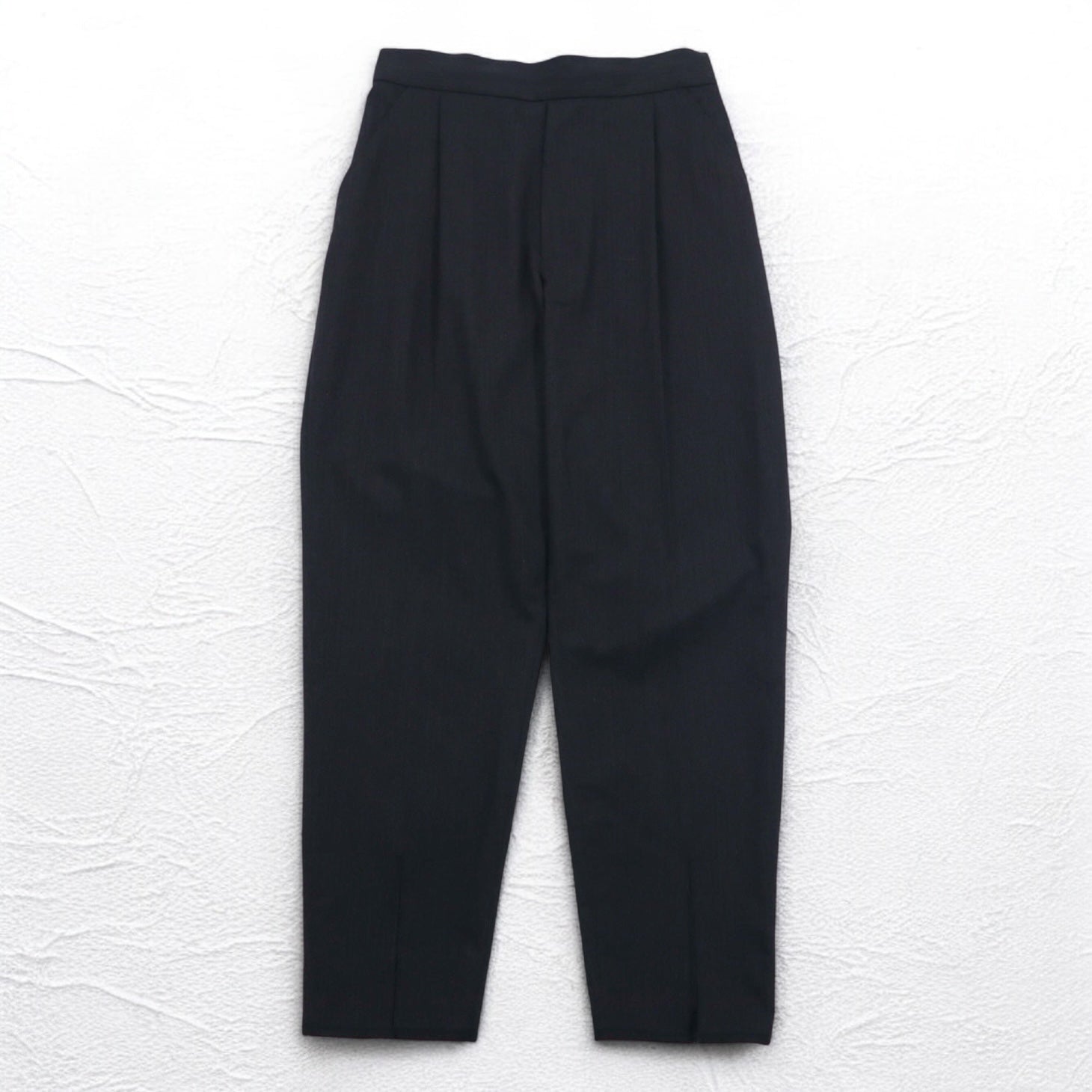 SOUMO Pantaloni larghi con pieghe M grigi lana spacco Made in Japan