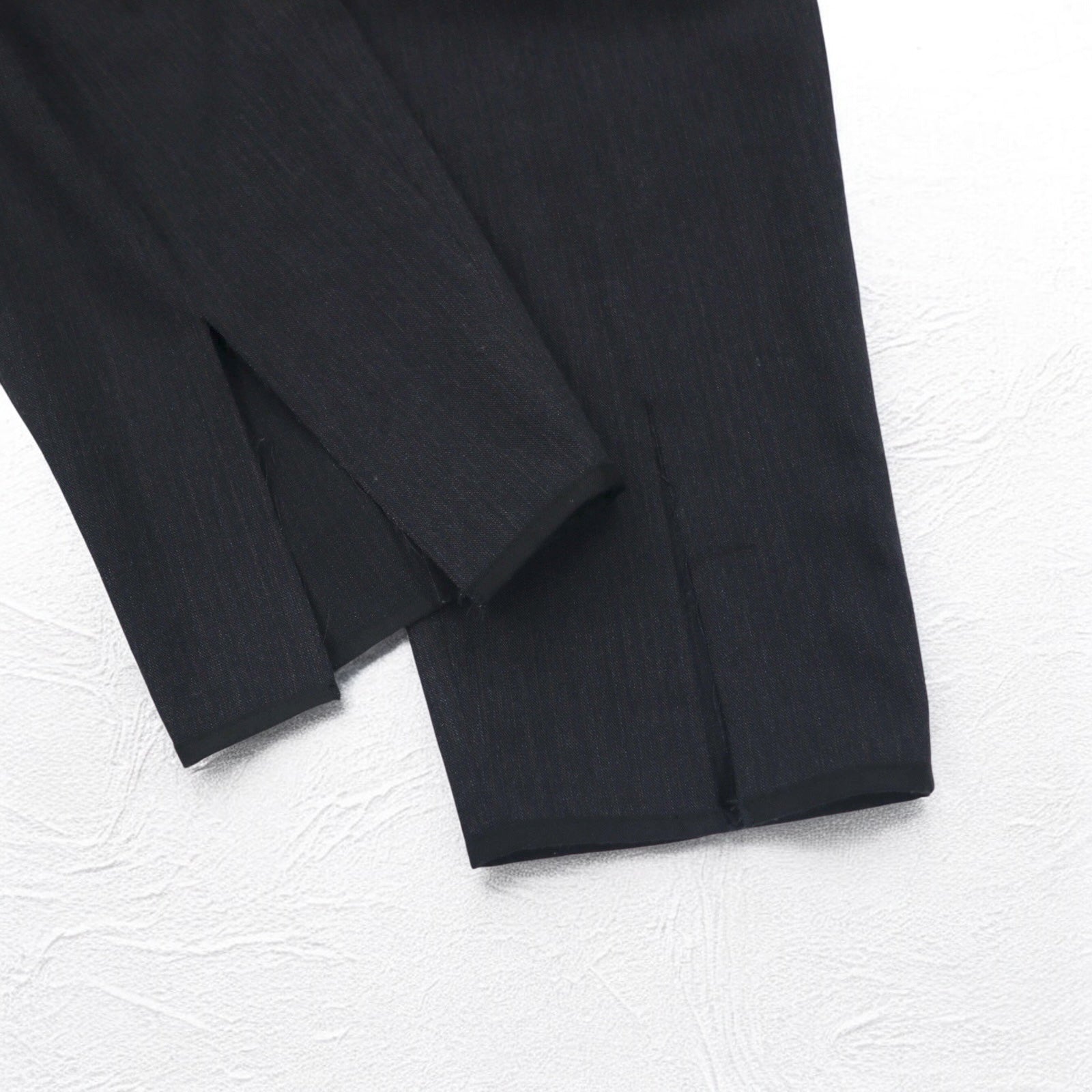 SOUMO Pantaloni larghi con pieghe M grigi lana spacco Made in Japan