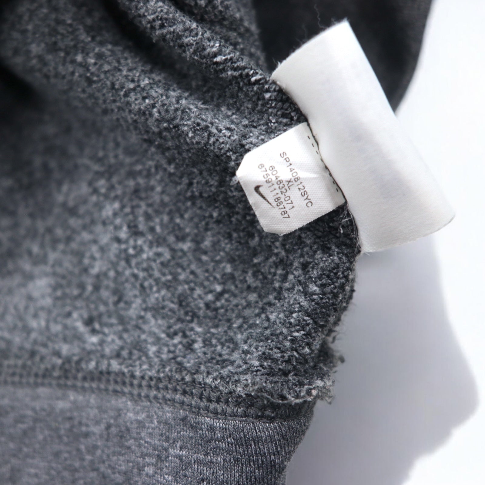 NIKE Dry-Fit Felpa con Cappuccio Pullover XL Grigio BATTLE READY 604632-071