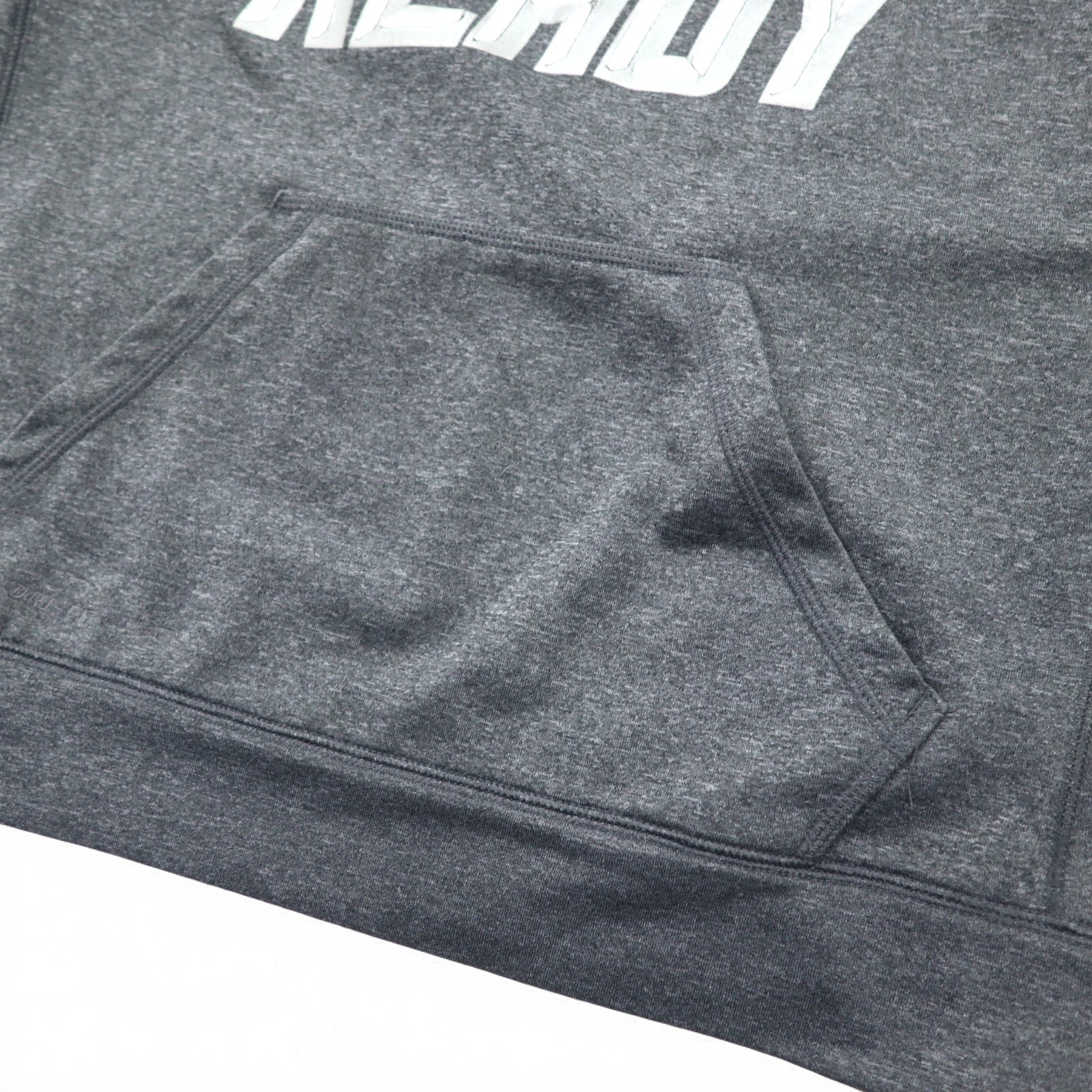 NIKE Dry-Fit Felpa con Cappuccio Pullover XL Grigio BATTLE READY 604632-071