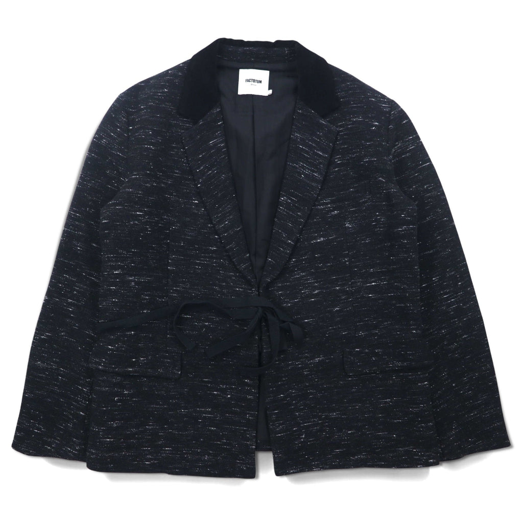 FACTOTUM Giacca Haori in lanetta M Nero Lana 01010130 Fatto in Giappone