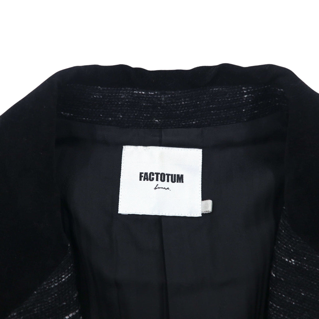 FACTOTUM Giacca Haori in lanetta M Nero Lana 01010130 Fatto in Giappone