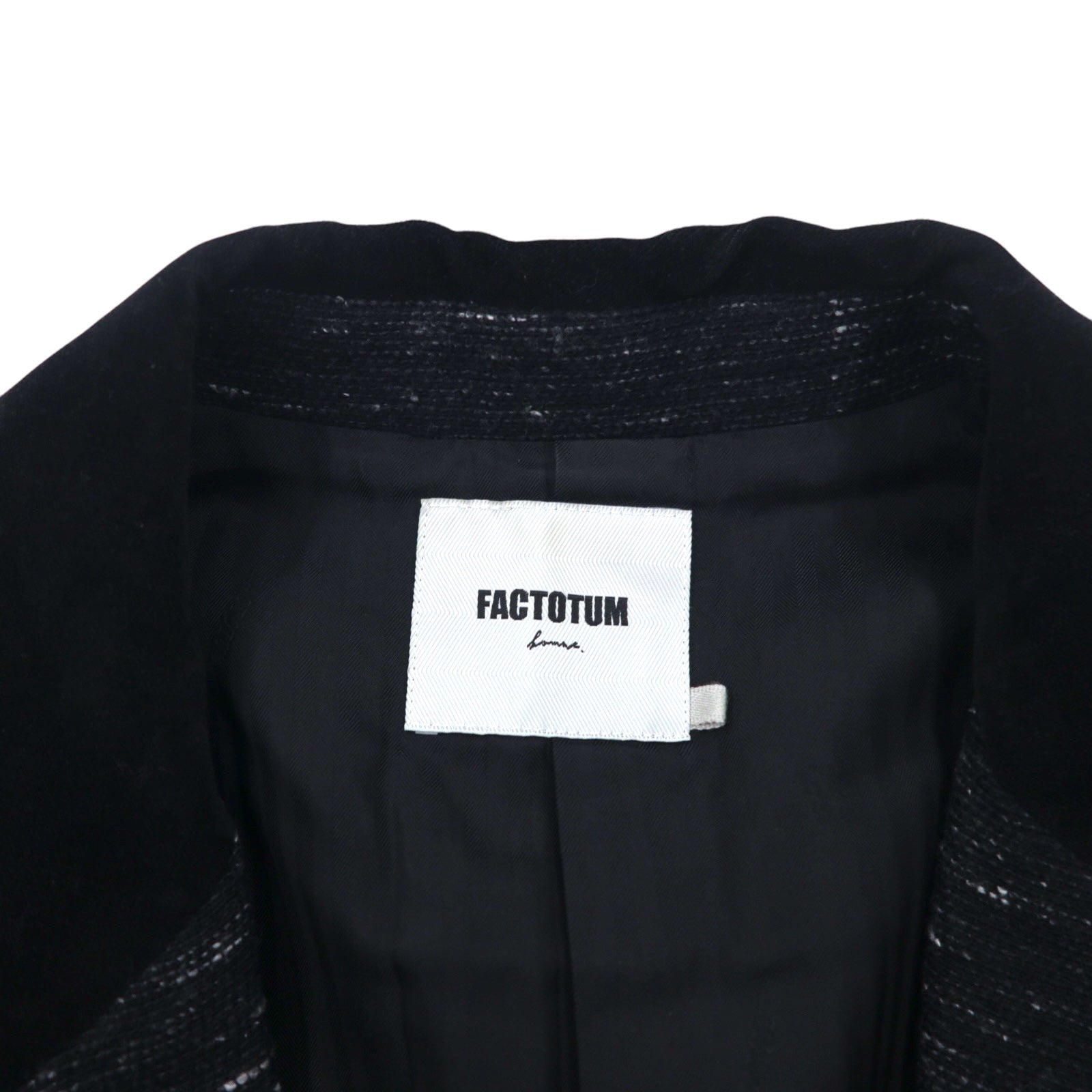 FACTOTUM Giacca Haori in lanetta M Nero Lana 01010130 Fatto in Giappone