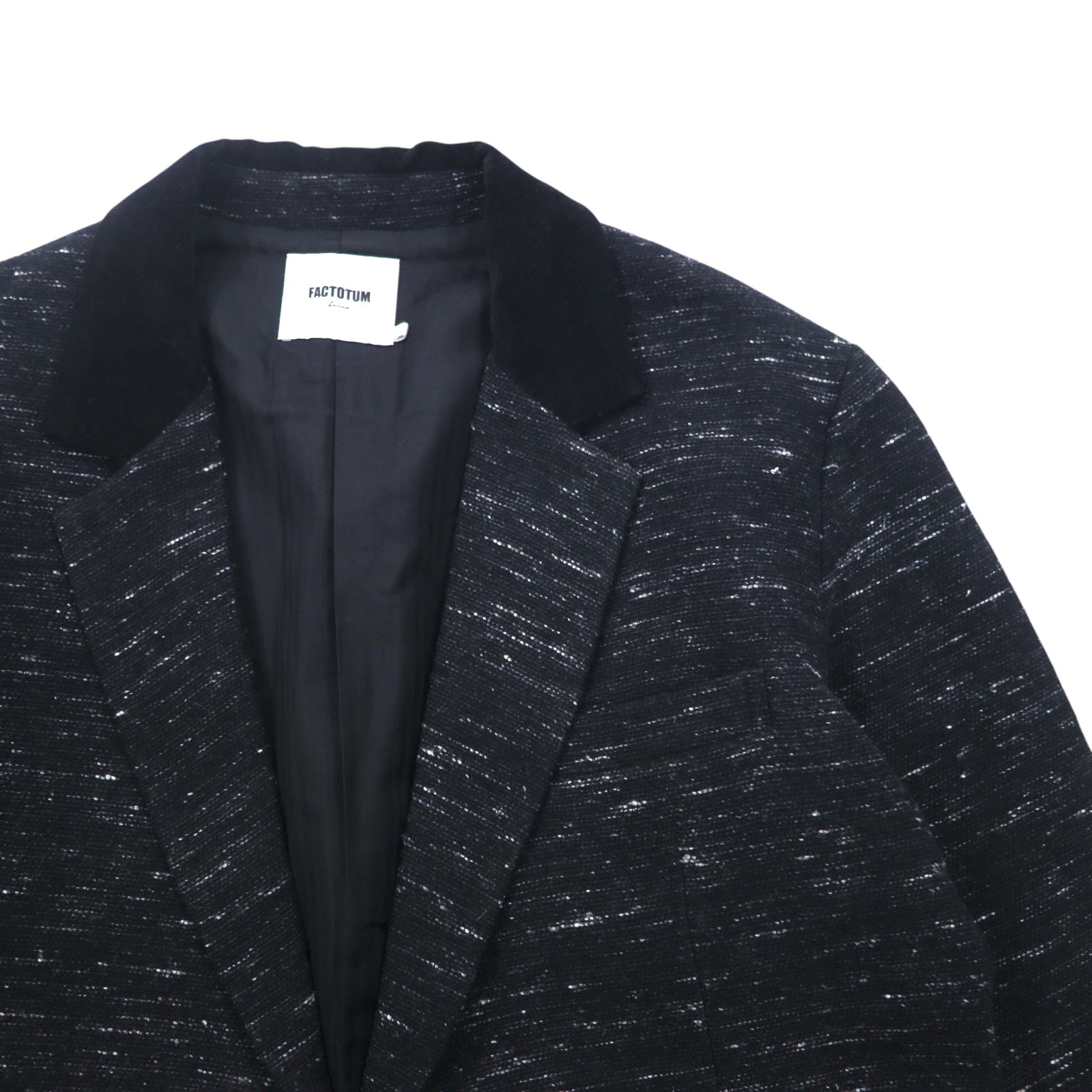 FACTOTUM Giacca Haori in lanetta M Nero Lana 01010130 Fatto in Giappone