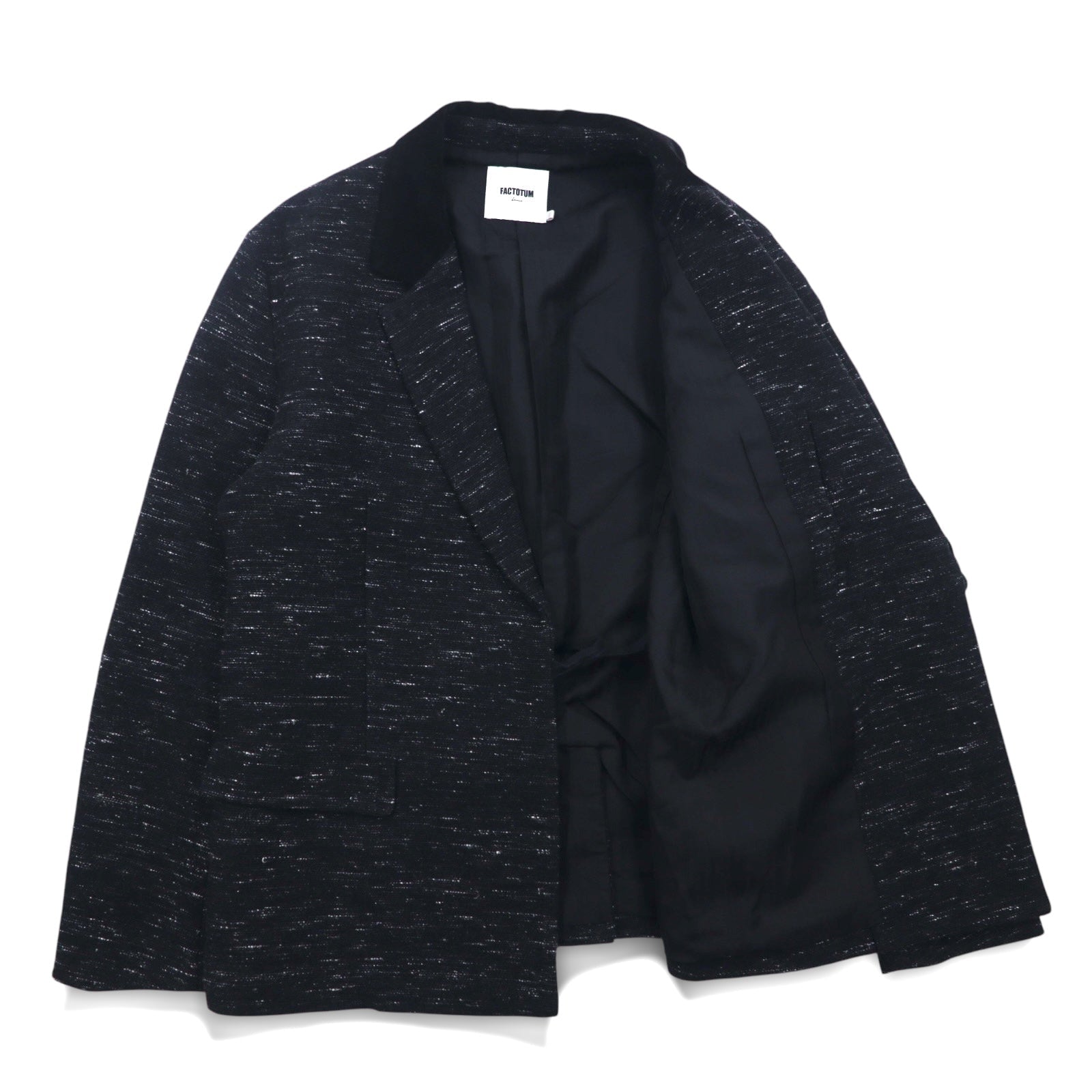 FACTOTUM Giacca Haori in lanetta M Nero Lana 01010130 Fatto in Giappone