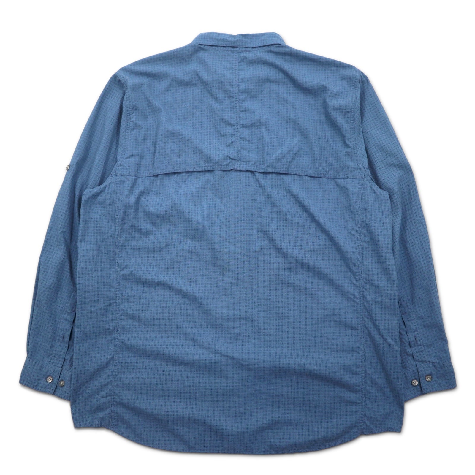 THE NORTH FACE Maglia da esterno XL blu nylon logo ricamato fodera in rete AU2B
