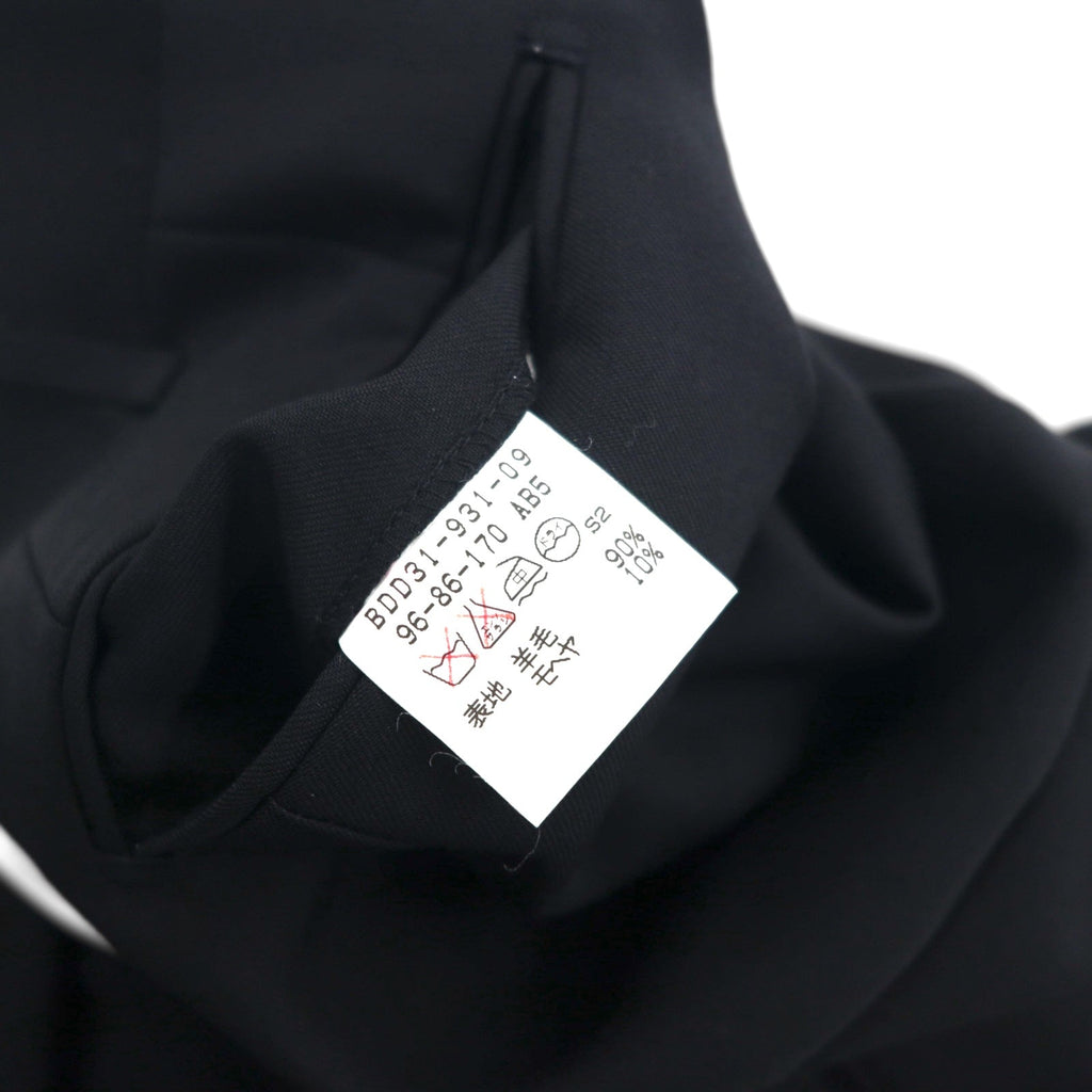BURBERRY 日本製 ピークドラペル ダブル ブレザー セットアップ スーツ M メタルボタン 羊毛 ギャバジン