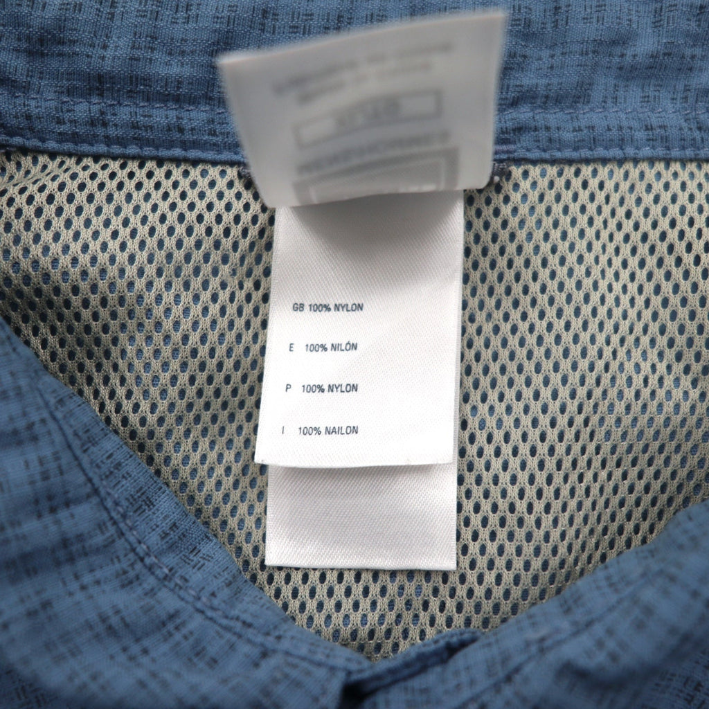 THE NORTH FACE Maglia da esterno XL blu nylon logo ricamato fodera in rete AU2B